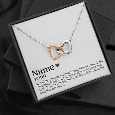 Personalized Best Friend Interlocking Necklace - Love You This Much